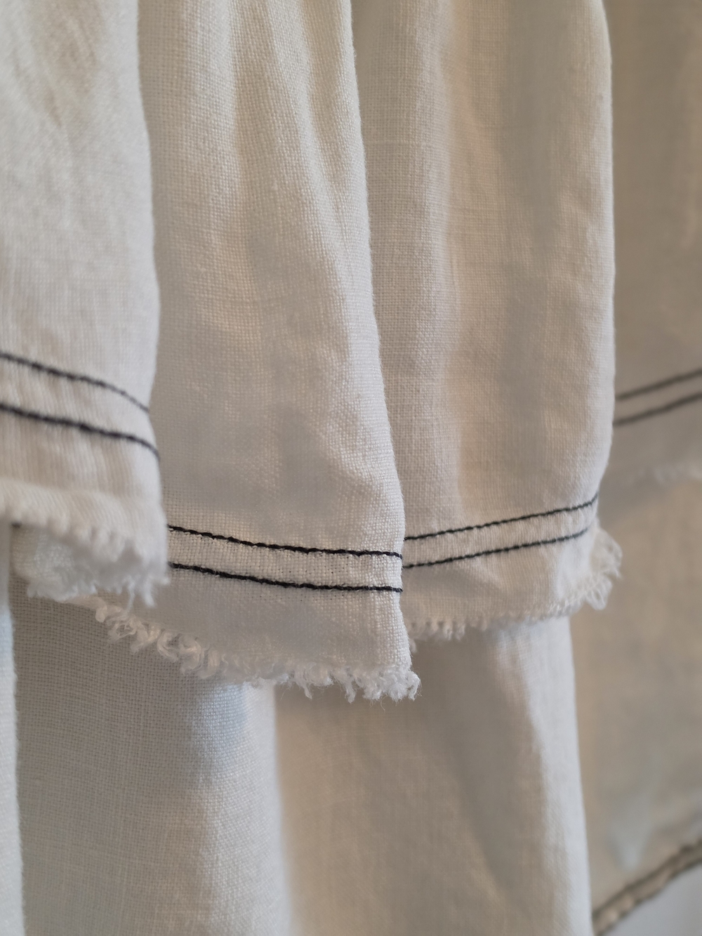 Zara White Off-Shoulder Layered Ruffle Blouse - Picture 6 of 6